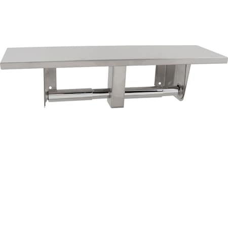 Bobrick Dispenser, Toilet Tissue , W/Shf B-2840